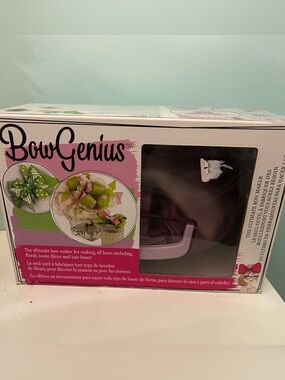 Offray Bow Genius Bow Maker Tool Craft Ribbon Hair Decor Kit w/ Box EUC